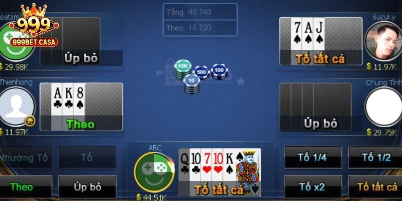 Luật – cách chơi xì tố 